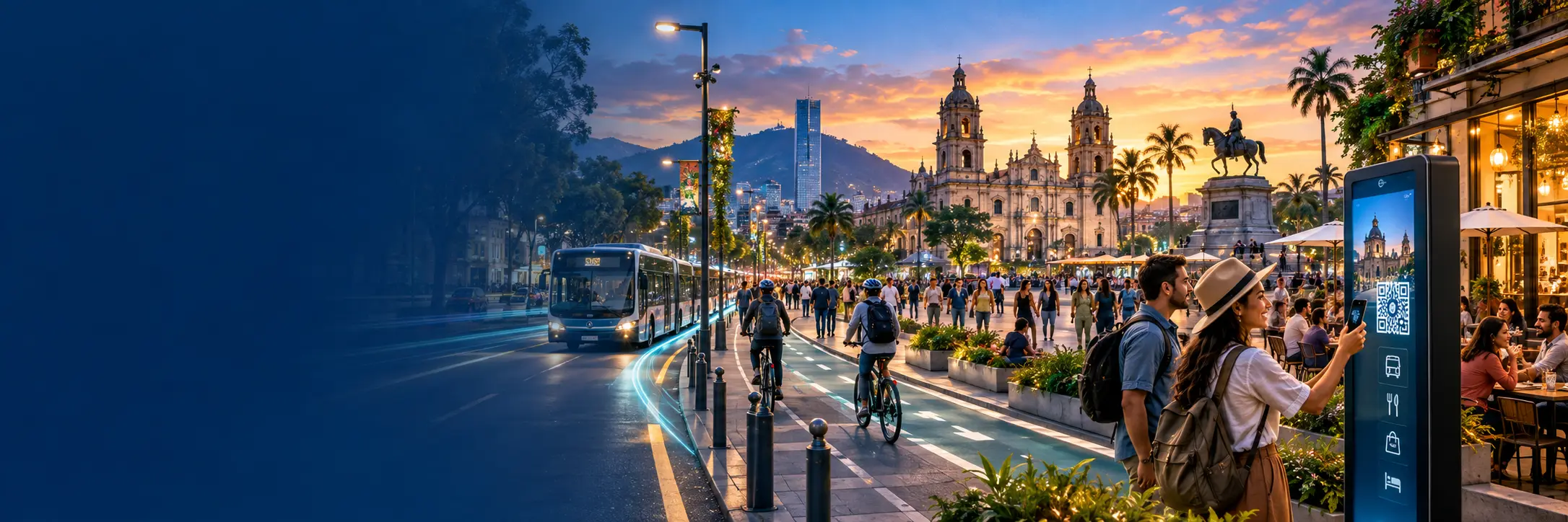 Personas, movilidad y servicios digitales conectados en una ciudad contemporánea